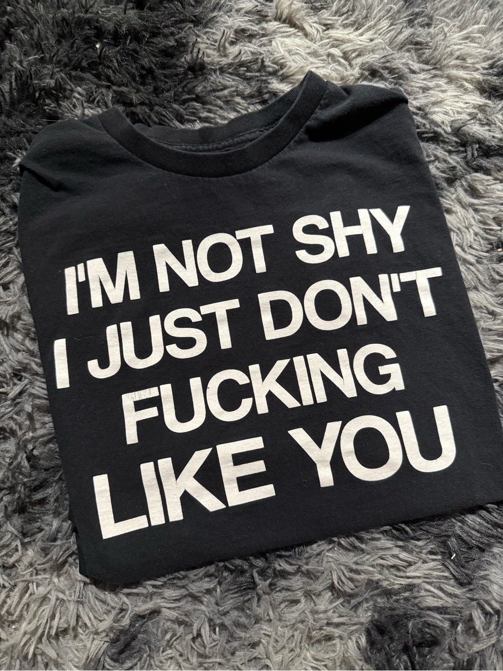 Spencer’s I’m not shy I just don’t fucking like you graphic tee XL